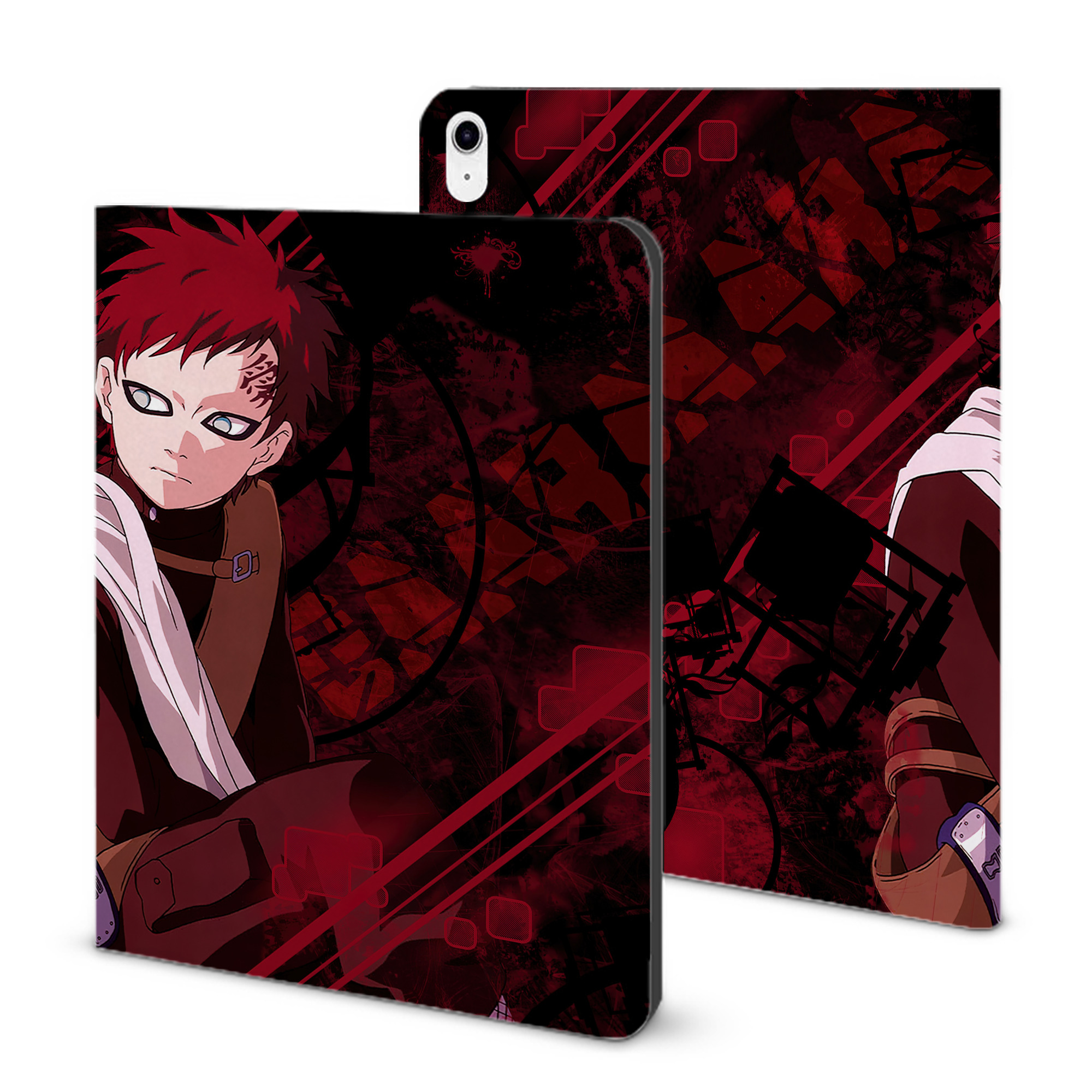 （画像用） NARUTO -ナルト- NARUTO -ナルト- 疾風伝 IPad ケース ブック型 PUレザー TPU 耐衝撃 軽量 薄型 ペン収納なし 全面保護 IPad 各モデル対応